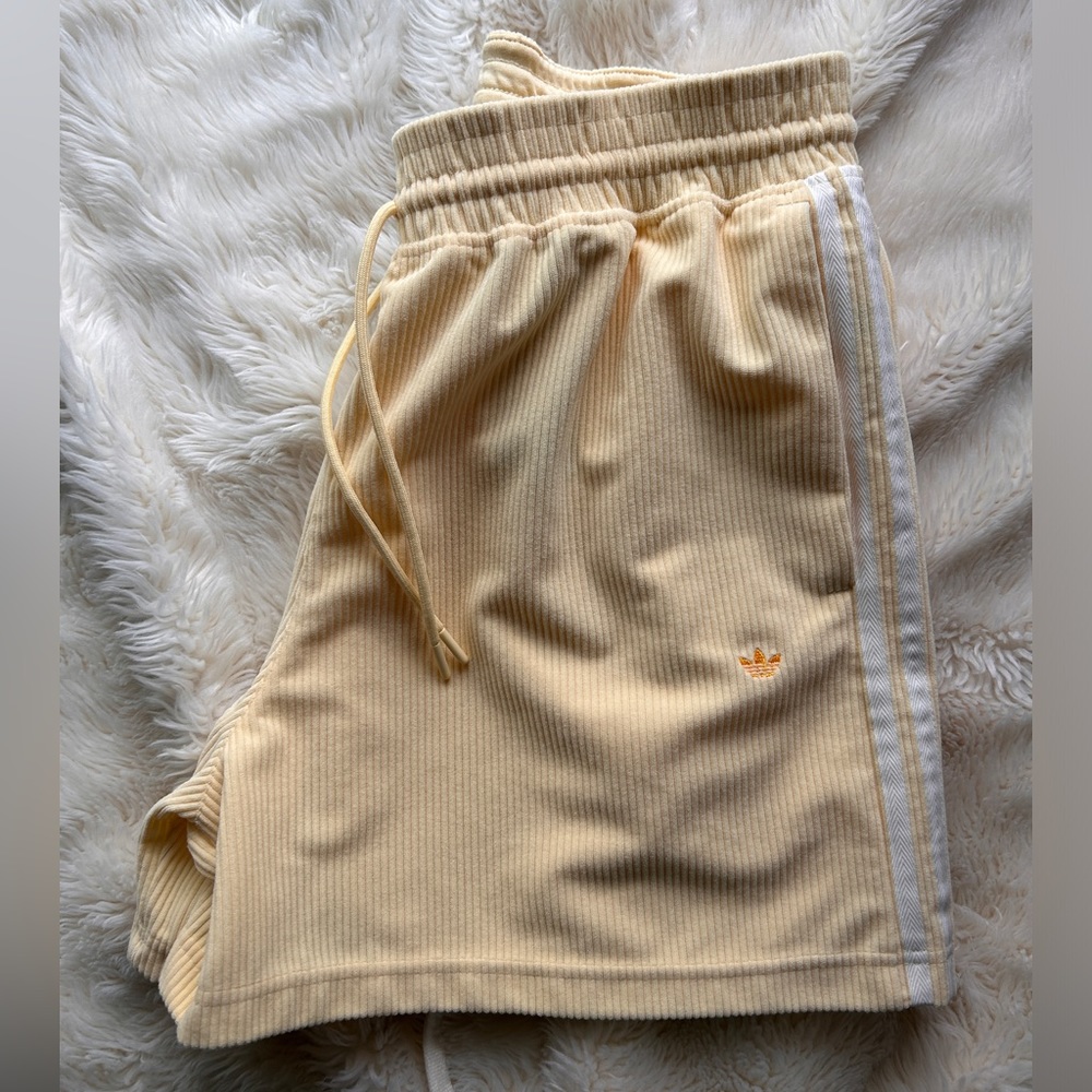 Adidas Men’s Corduroy Shorts, Easy Yellow